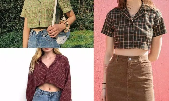 Phối áo sơ mi croptop với quần gì? (Nguồn: Internet)