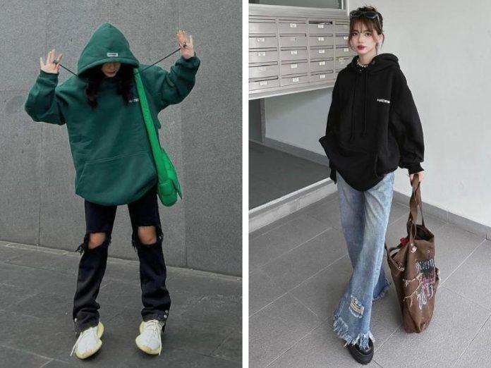 Mix áo hoodie cùng quần dài vừa ấm áp, vừa năng động, khoẻ khoắn (Nguồn: Internet)